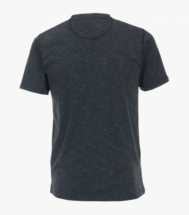 Tricou Henley bumbac barbati CASA MODA turcoaz melanj [2]