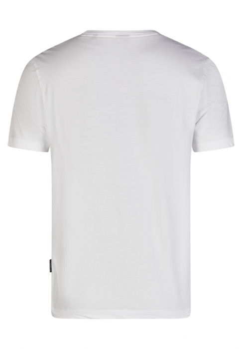 Tricou jerseu bumbac barbati HECHTER alb logo H tricolor [5]