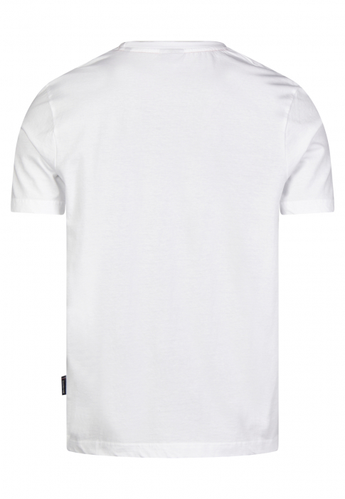 Tricou jerseu bumbac barbati HECHTER alb logo tricolor [2]