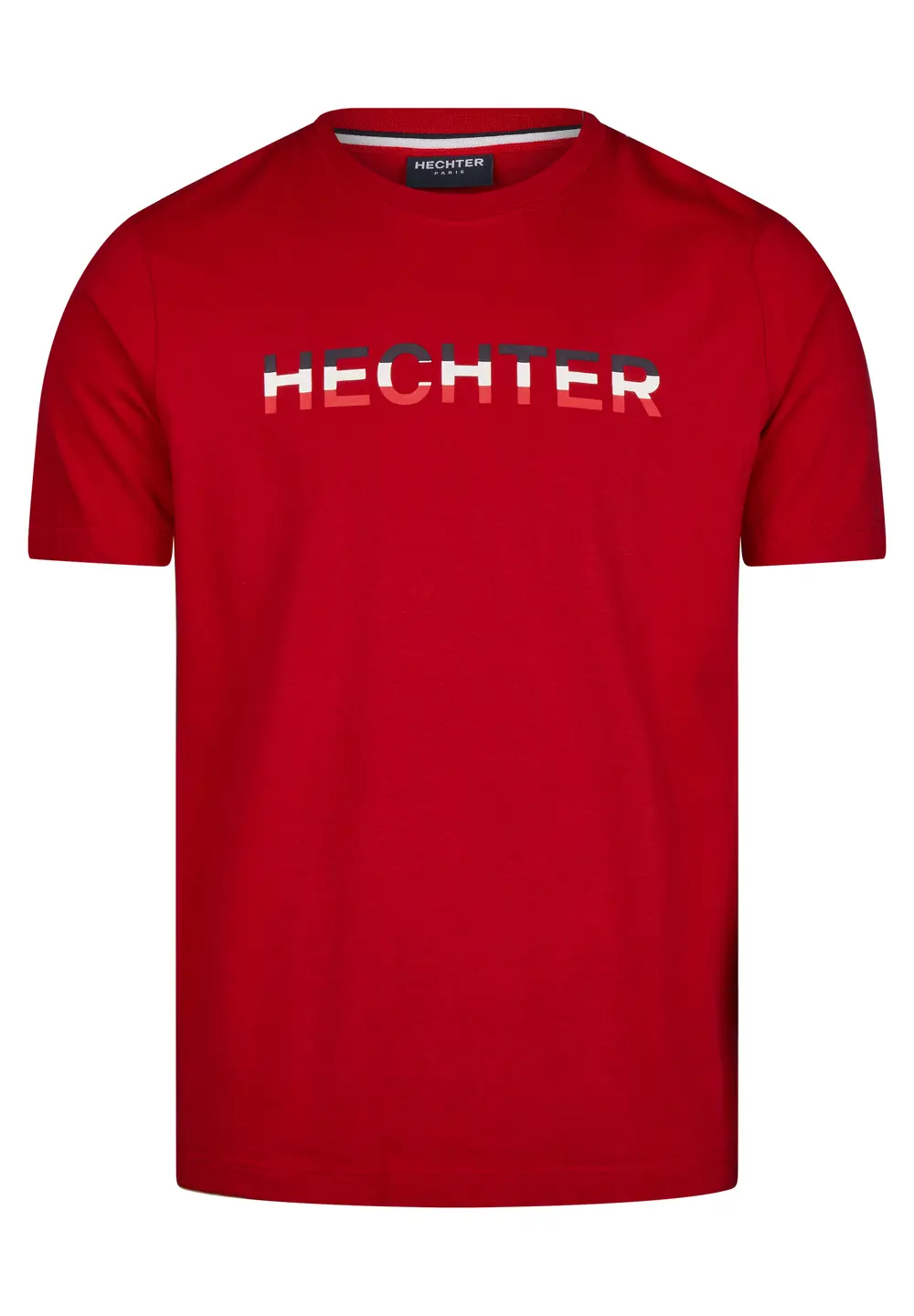 Tricou jerseu bumbac barbati HECHTER rosu logo tricolor [1]