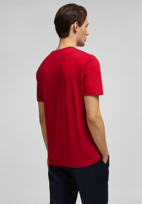 Tricou jerseu bumbac barbati HECHTER rosu logo tricolor [2]