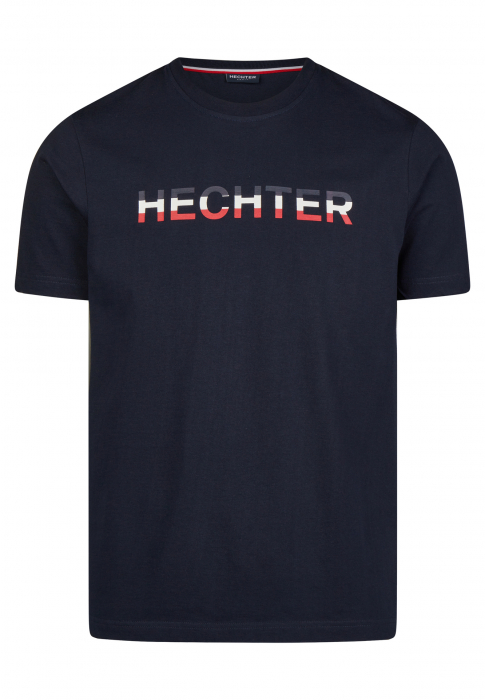 Tricou jerseu bumbac barbati HECHTER bleumarin logo tricolor [1]