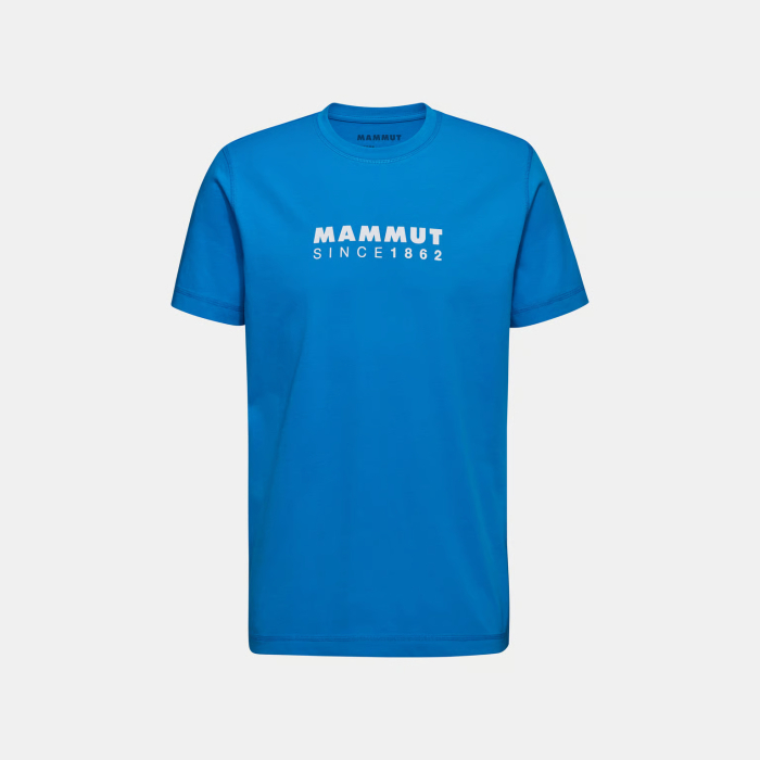 Tricou drumetie bumbac organic barbati MAMMUT CORE LOGO albastru [1]