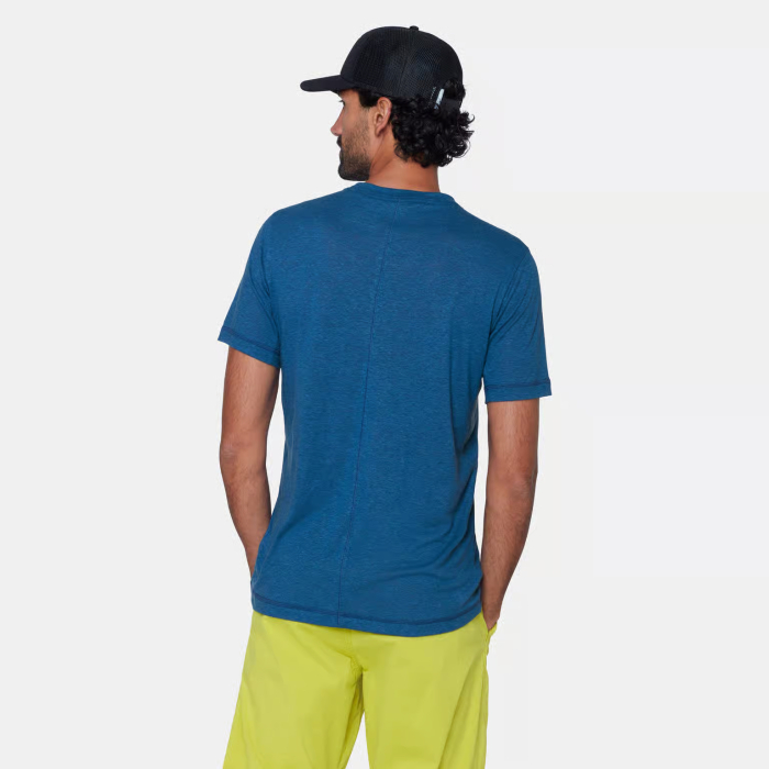 Tricou catarare canepa/lyocell barbati MAMMUT Massone Light albastru [4]