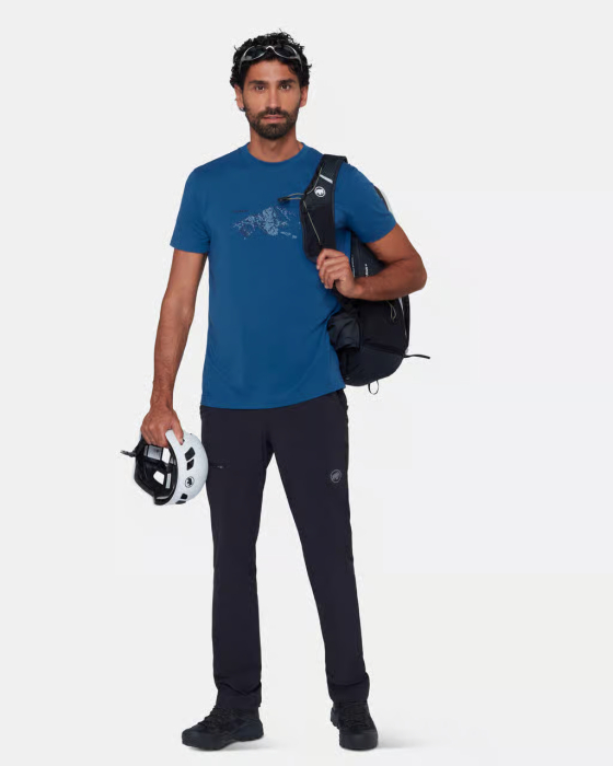 Tricou drumetie barbati MAMMUT MOUNTAIN FRUENDENHORN albastru [5]