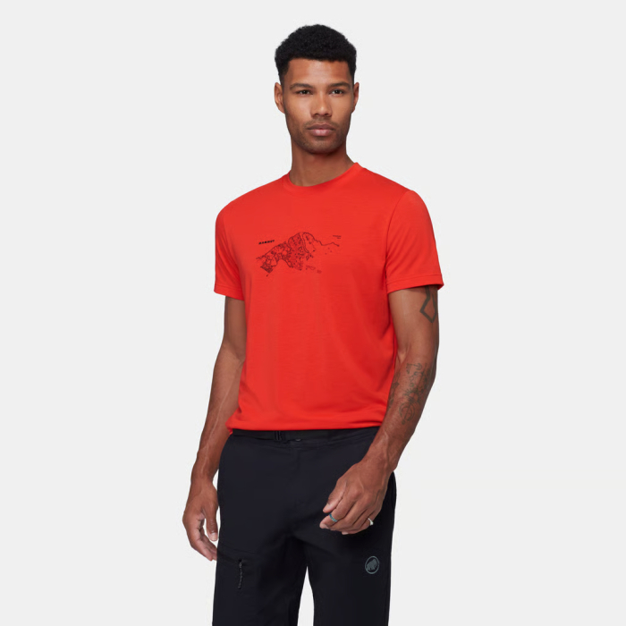 Tricou drumetie barbati MAMMUT MOUNTAIN FRUENDENHORN rosu [2]