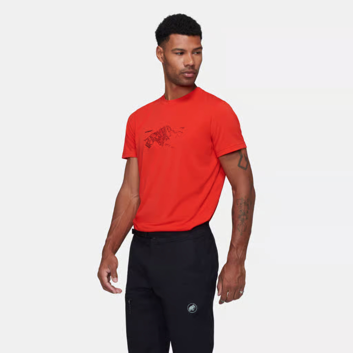 Tricou drumetie barbati MAMMUT MOUNTAIN FRUENDENHORN rosu [3]