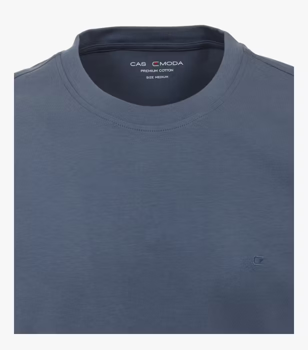 Tricou O-neck bumbac barbati CASA MODA 004200 indigo [3]
