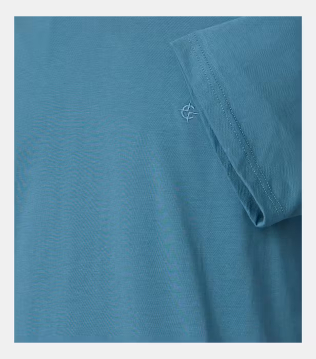 Tricou O-neck bumbac barbati CASA MODA 004200 turcoaz [4]