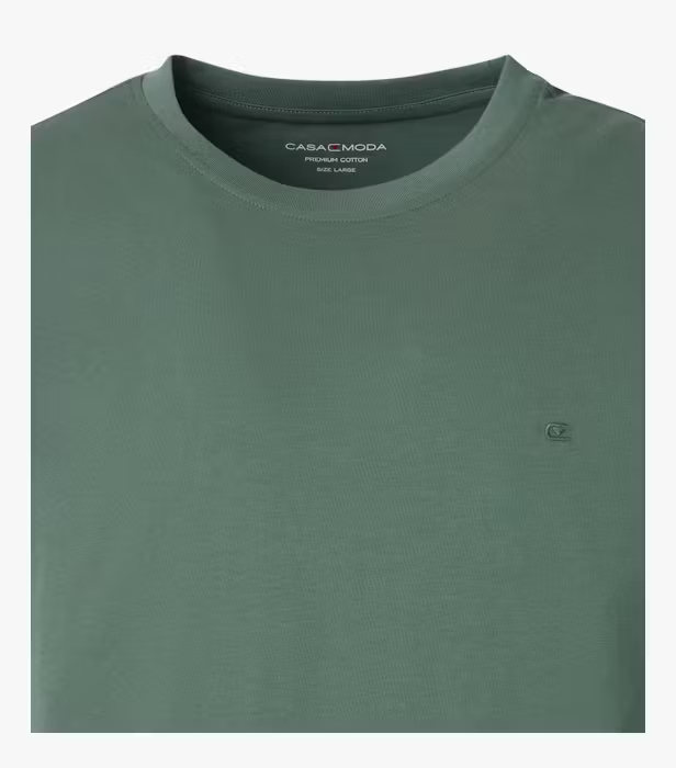 Tricou O-neck bumbac barbati CASA MODA 004200 verde [3]