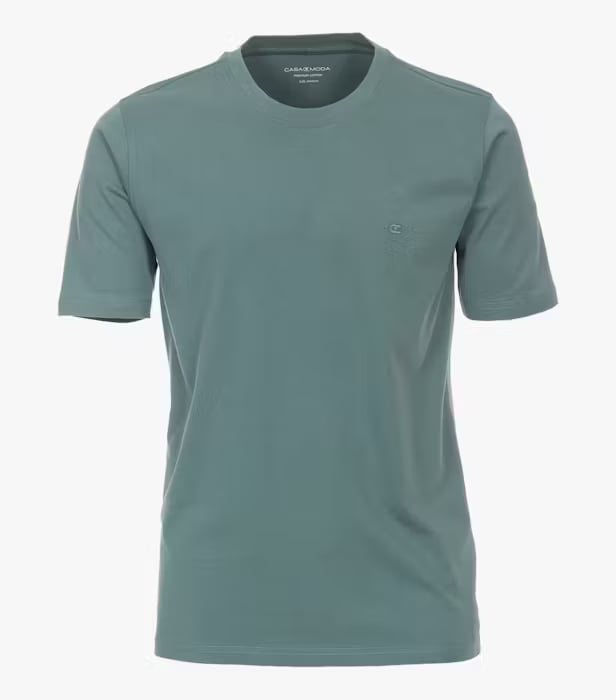 Tricou O-neck bumbac barbati CASA MODA 004200 turcoaz [1]