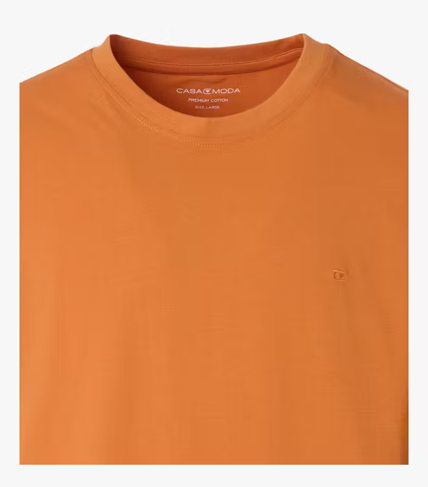 Tricou O-neck bumbac barbati CASA MODA 004200 portocaliu [3]