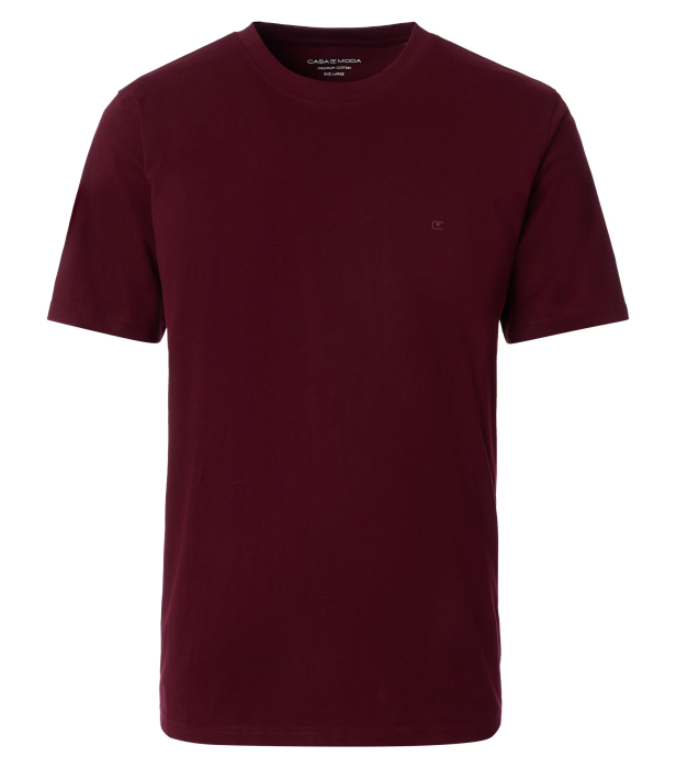 Tricou O-neck bumbac barbati CASA MODA 00420 visiniu inchis [1]