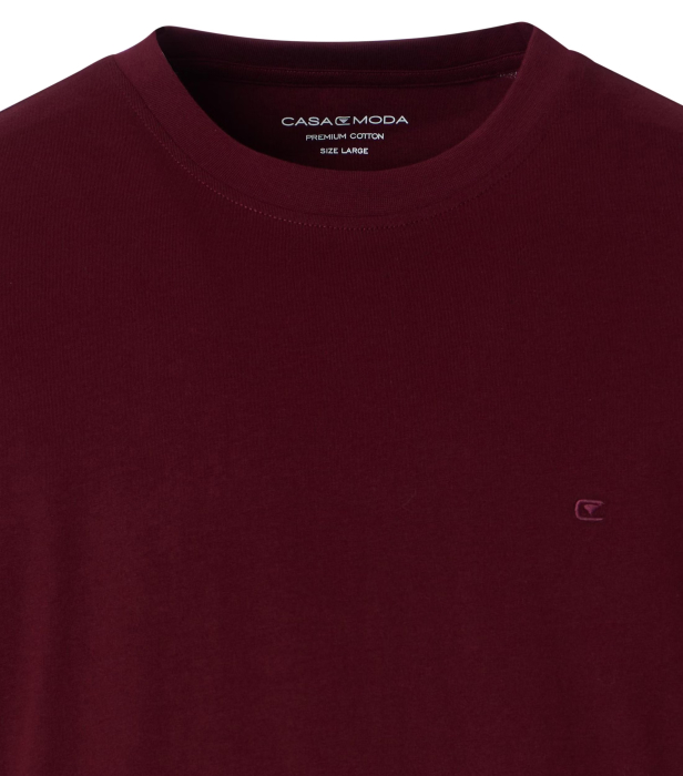 Tricou O-neck bumbac barbati CASA MODA 00420 visiniu inchis [3]