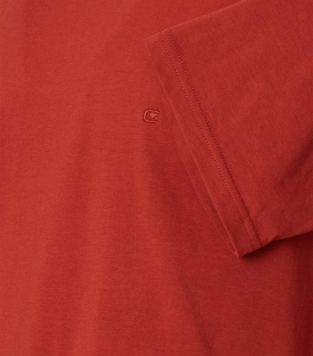Tricou O-neck bumbac barbati CASA MODA 00420 corai inchis [4]
