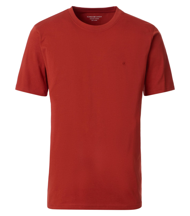 Tricou O-neck bumbac barbati CASA MODA 00420 corai inchis [1]