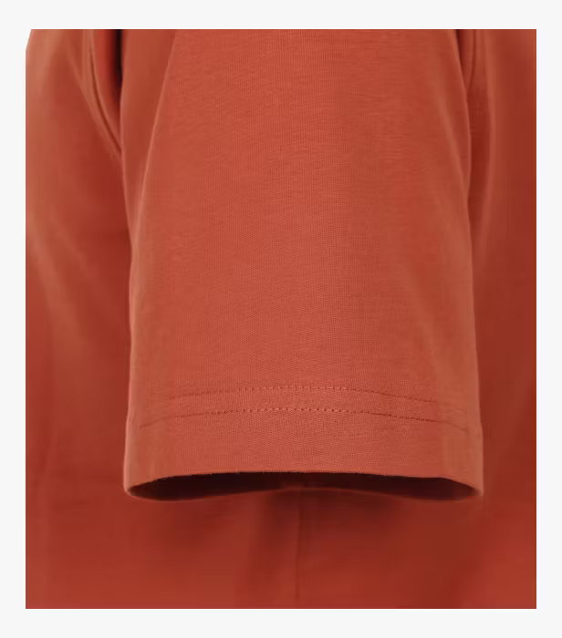 Tricou O-neck bumbac barbati CASA MODA 004200 caramiziu [4]