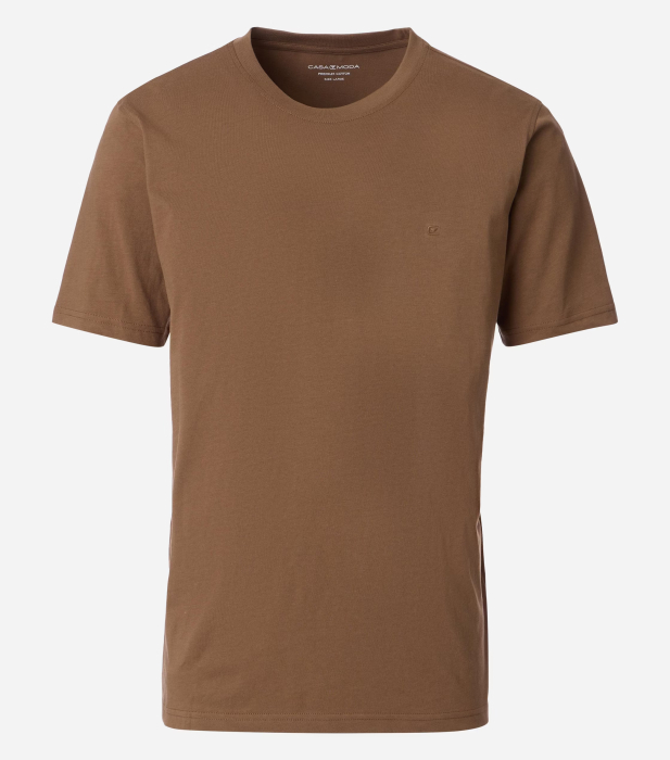 Tricou O-neck bumbac barbati CASA MODA 00420 maro [1]