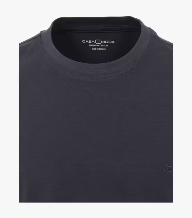 Tricou O-neck bumbac barbati CASA MODA 00420 antracit [3]