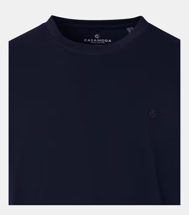 Set 2 tricou bumbac O-neck barbati CASA MODA bleumarin [2]