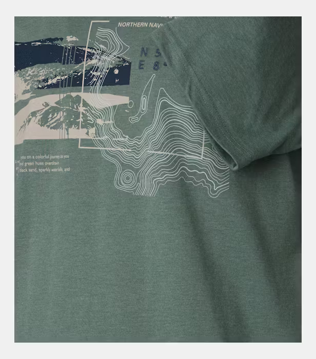 Tricou O Neck barbati CASA MODA Northern Navigation verde [4]