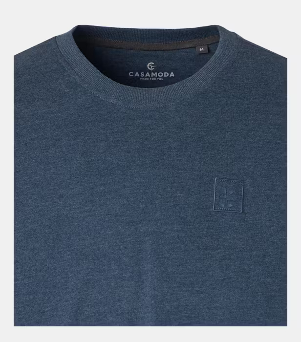 Tricou O Neck barbati CASA MODA albastru inchis [3]