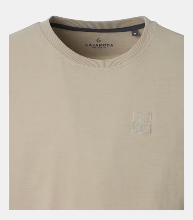 Tricou O Neck barbati CASA MODA bej [3]