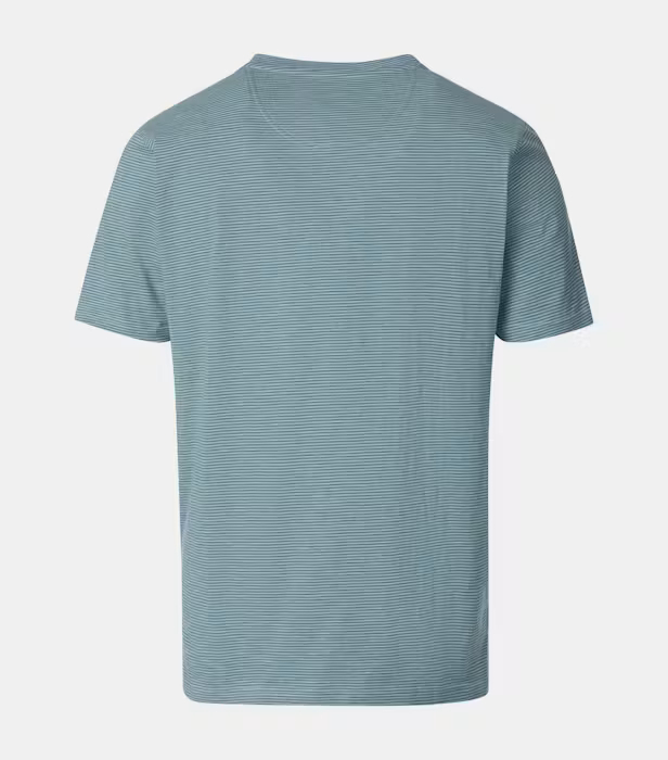 Tricou O Neck bumbac barbati CASA MODA turcoaz print [2]