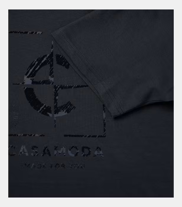 Tricou O Neck barbati CASA MODA logo bleumarin [4]