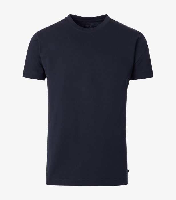 Tricou O-neck bumbac barbati VENTI uni  bleumarin [1]