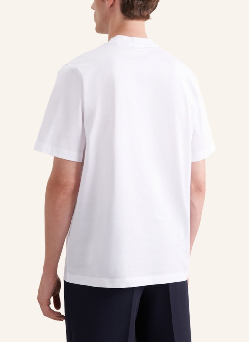 Tricou bumbac guler rotund barbati SEIDENSTICKER alb [4]