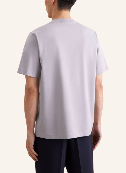 Tricou bumbac barbati O Neck SEIDENSTICKER gri uni [5]