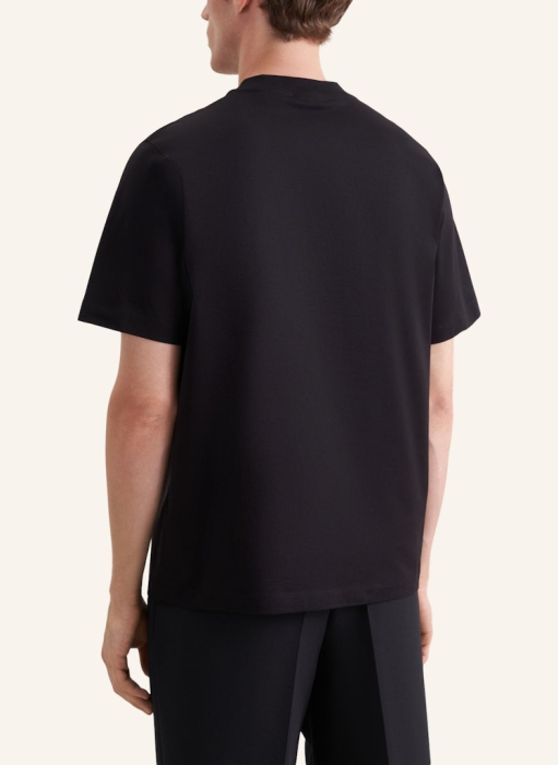 Tricou bumbac guler rotund barbati SEIDENSTICKER negru [2]