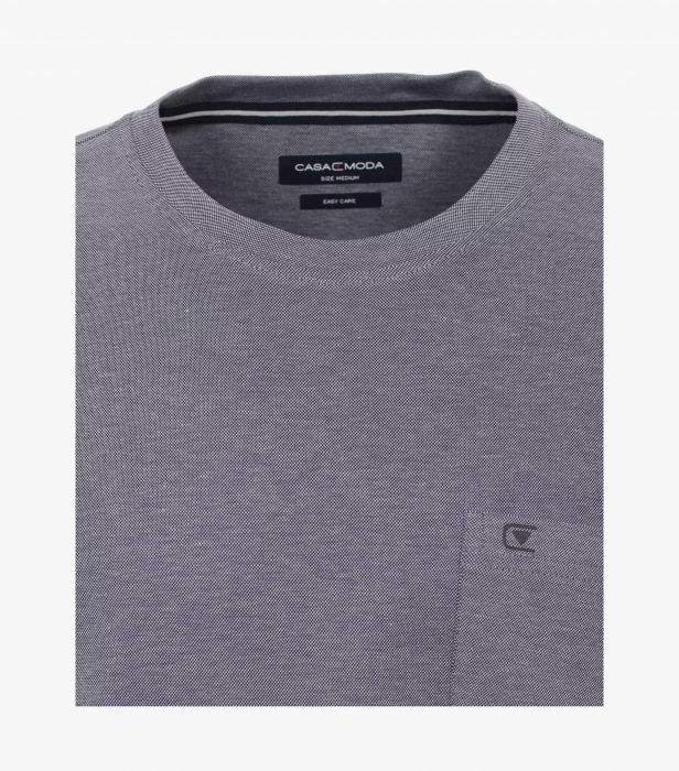 Tricou O-neck barbati CASA MODA gri/bleumarin [3]