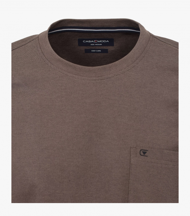 Tricou O-neck barbati CASA MODA maro [3]