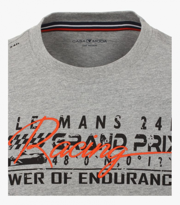 Tricou bumbac barbati CASA MODA Racing gri [2]