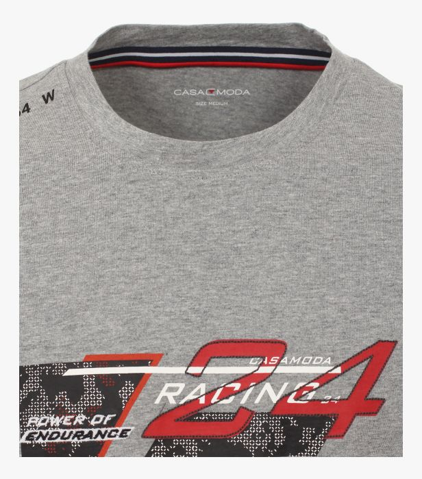 Tricou bumbac barbati CASA MODA Racing gri [3]