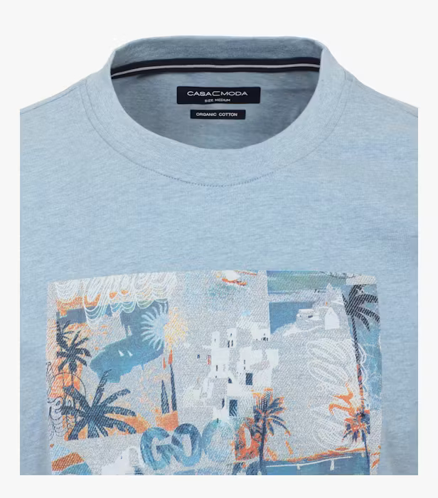 Tricou bumbac barbati CASA MODA Atlantic Spirit bleu [3]