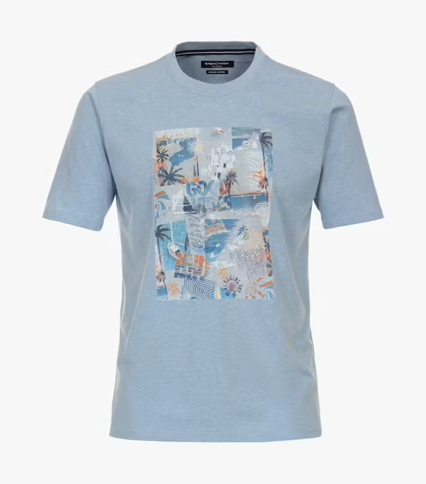 Tricou bumbac barbati CASA MODA Atlantic Spirit bleu [1]