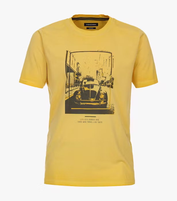 Tricou O-neck bumbac barbati CASA MODA Atlantic Spirit galben [1]