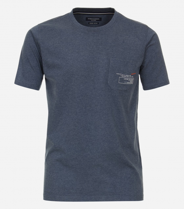 Tricou O-neck bumbac barbati CASA MODA Atlantic Spirit bleumarin melanj [1]