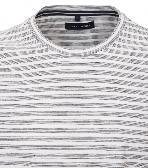 Tricou O-neck bumbac barbati CASA MODA alb dungulite [3]