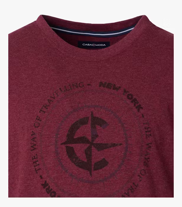 Tricou bumbac O-neck barbati CASA MODA NEW YORK visiniu [3]