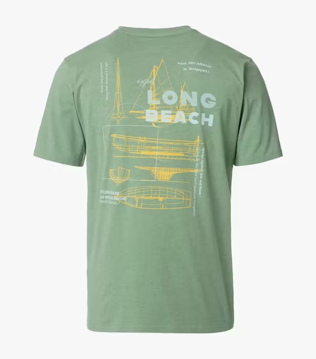 Tricou O Neck barbati CASA MODA New York oliv [2]