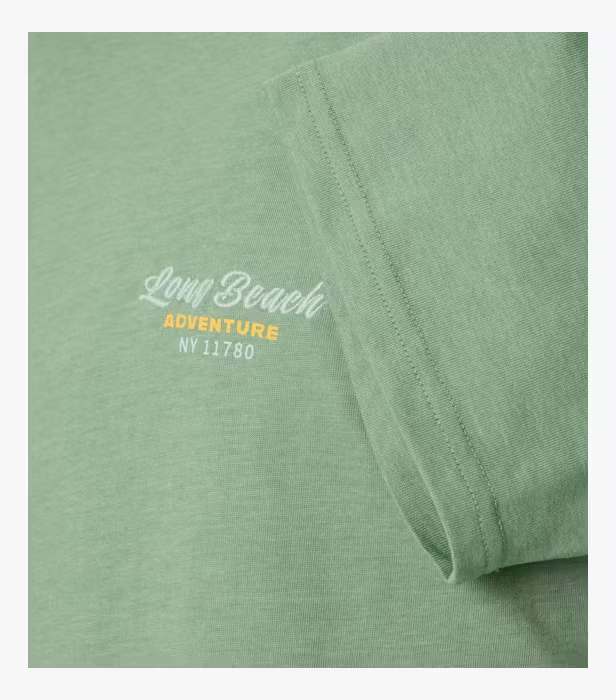 Tricou O Neck barbati CASA MODA New York oliv [4]