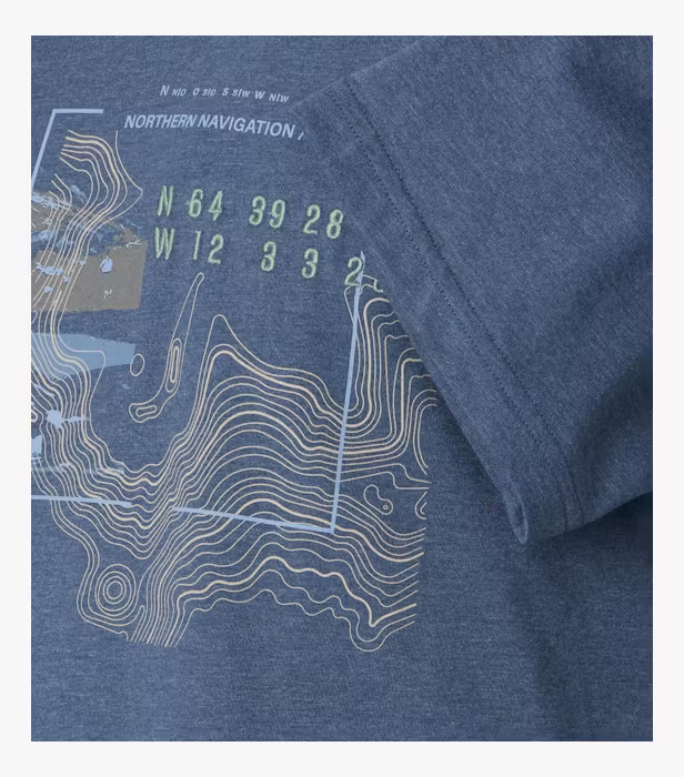 Tricou O Neck barbati CASA MODA Northern Navigation  albastru [4]