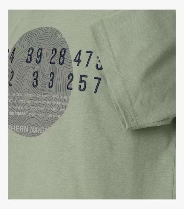 Tricou O Neck barbati CASA MODA Northern Navigation verde [4]