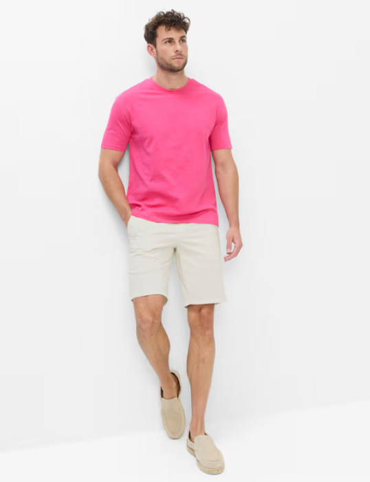 Tricou O Neck bumbac barbati BRAX TROY  roz [4]