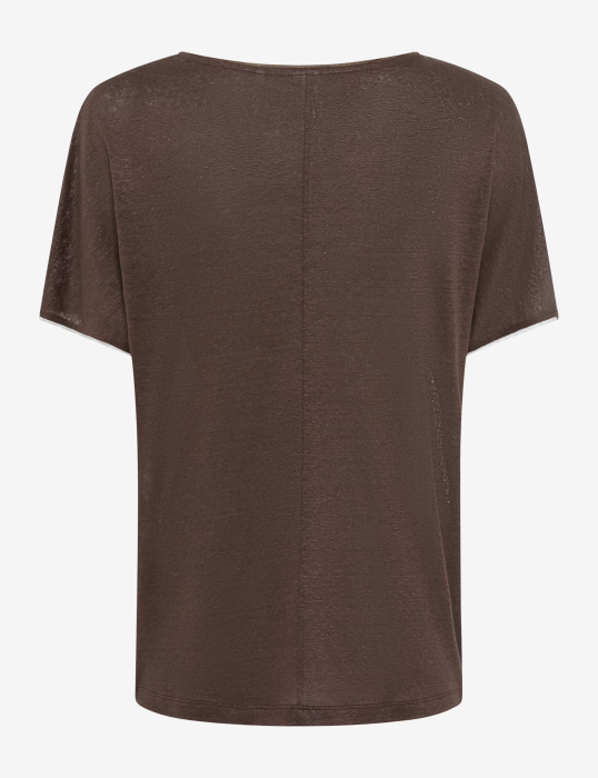 Tricou de in guler rotund femei BRAX CAELEN S maro [5]