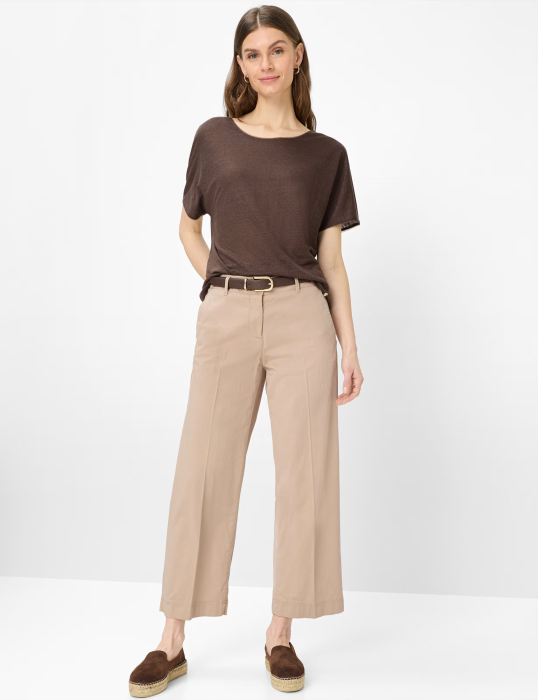 Tricou de in guler rotund femei BRAX CAELEN S maro [4]